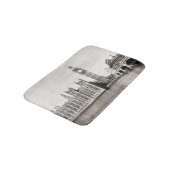 Tapis De Bain Vieux Londres, noir et blanc. (Angle)
