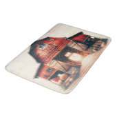 Tapis De Bain Vieux Red Grange rustique Pays (Angle)