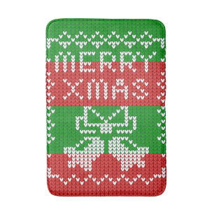 Tapis De Bain Vilain pull motif sonnettes Joyeux fils Xmas