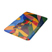 Tapis De Bain Village abstrait coloré (Angle)