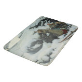 Tapis De Bain Village brûlé en hiver (par Albert Edelfeue) (Angle)