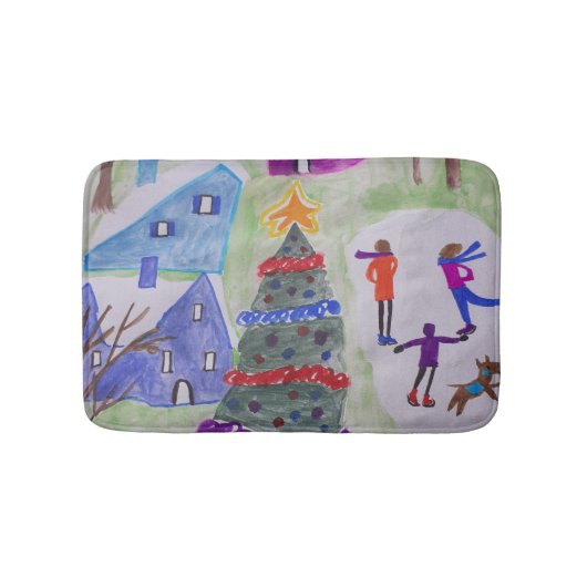 Tapis De Bain Village de Noël (Devant)