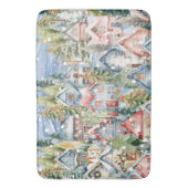 Tapis De Bain Village d'hiver Blue Mountain Snowy (devant Vertical)