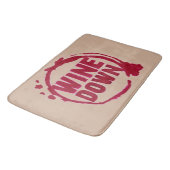 TAPIS DE BAIN "VIN VERS LE BAS" POP DE COUVERTURE DE COULEUR (Angle)