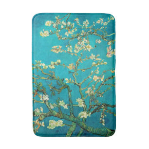 Tapis De Bain Vincent Van Gogh Blossoming Almond Tree Floral Art