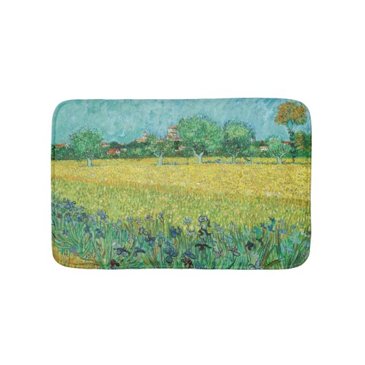 Tapis De Bain Vincent van Gogh - Champ avec Iris près d'Arles (Devant)