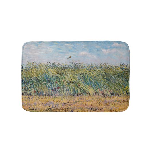 Tapis De Bain Vincent van Gogh - Champ de blé avec une lark (Devant)