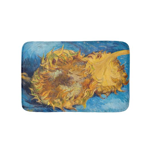 Tapis De Bain Vincent van Gogh - Deux tournesols coupés (Devant)