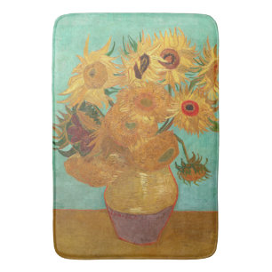 Tapis De Bain Vincent Van Gogh Douze Tournesols Dans Un Vase