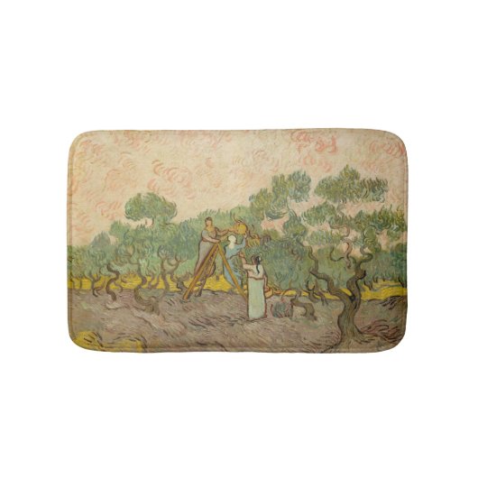 Tapis De Bain Vincent van Gogh - Femmes cueillette d'olives (Devant)