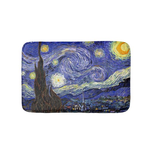 Tapis De Bain Vincent Van Gogh - Le Starry Night Fine Art (Devant)