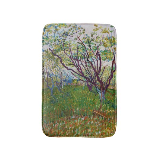 Tapis De Bain Vincent van Gogh - Le verger en fleurs (Devant (Vertical))