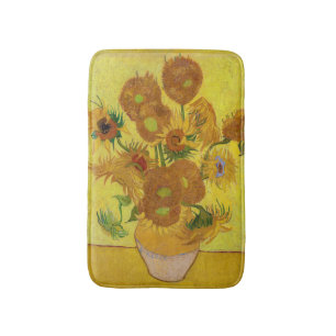 Tapis De Bain Vincent van Gogh - Vase avec quinze tournesols