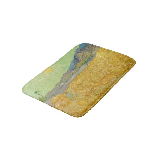 Tapis De Bain Vincent van Gogh - Wheatfield avec une Faucheuse (Angle)