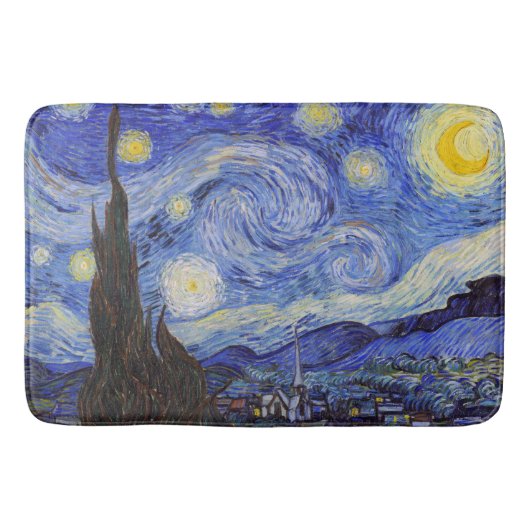 Tapis De Bain Vincent Willem van Gogh , “ Starry Night ” (Devant)