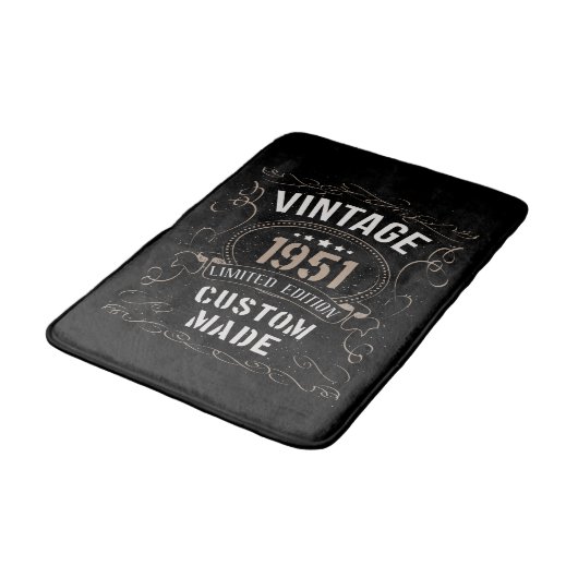Tapis De Bain Vintage 1951 Limited Edition Personnalisé (Angle)