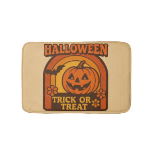 Tapis De Bain Vintage 1970 Trick or Treat Halloween