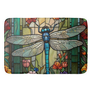 Tapis De Bain Vintage art nouveau dragonfly boho chic