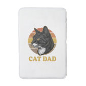 Tapis De Bain Vintage Cat Dad Retro Cat Lover Shirt Design_1 (Devant (Vertical))