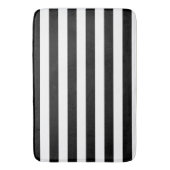 Tapis De Bain Vintage Classic rayures noir & blanc (devant Vertical)