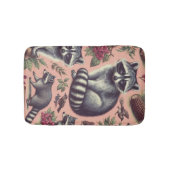 Tapis De Bain Vintage Cute Racoon (Devant)