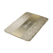 Tapis de bain vintage de texture de damassé (Angle)