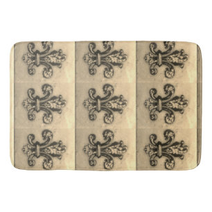 Tapis De Bain Vintage Fleur de Lis French a inspiré la