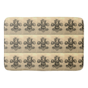 Tapis De Bain Vintage Fleur de Lis French a inspiré la