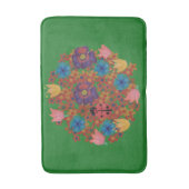 Tapis De Bain vintage fleurs rustiques motif (Devant (Vertical))