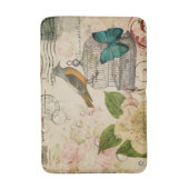 Tapis De Bain vintage frison botanique (Devant (Vertical))