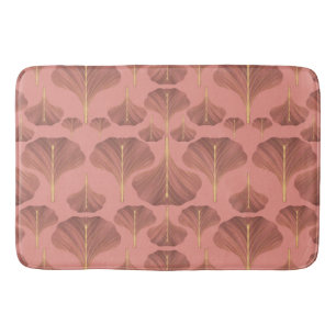 Tapis De Bain Vintage Ginkgo Pink Floral