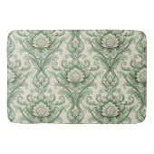 Tapis De Bain Vintage green botanical pattern (Devant)