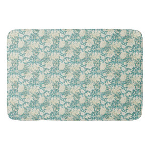 Tapis De Bain Vintage John Henry Dearle Aqua Motif Floral