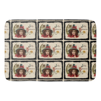 Tapis De Bain Vintage Jolly Halloween Motif sorcière