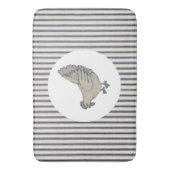 Tapis De Bain Vintage Poulet Et Boutons (devant Vertical)