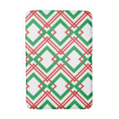 Tapis De Bain Vintage rayé rouge et vert (Devant (Vertical))