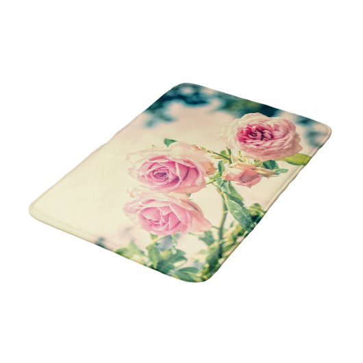 Tapis De Bain Vintage rose (Angle)