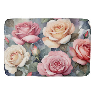 Tapis De Bain Vintage roses