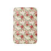 Tapis De Bain Vintage Shabby Chic Roses Pattern (Devant (Vertical))