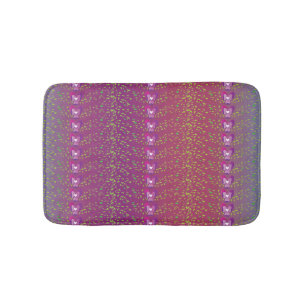 Tapis De Bain Vintage Sunset Floral Violets fond d'écran motif