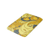 Tapis De Bain Vintage Tulip Blue Gold Motif (Angle)