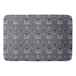Tapis De Bain Vintage William Morris Snakeshead Fritillaire Roug
