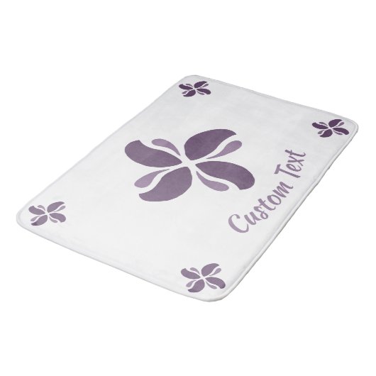 Tapis De Bain Vintage Zen Echo Baiser Lilas (Angle)