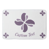 Tapis De Bain Vintage Zen Echo Baiser Lilas (Devant)