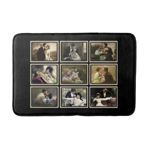 Tapis De Bain Vintages couples romatiques coloré Bain Mat