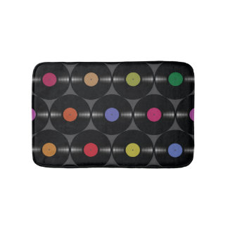 Tapis De Bain Vinyle géométrique : Arrière - plan simple sans fi