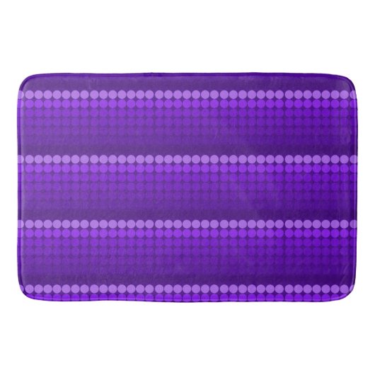 Tapis De Bain violet à lilas points cercles modernité du milieu (Devant)