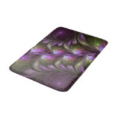 Tapis De Bain Violet Abstrait violet violet kaki fractal (Angle)