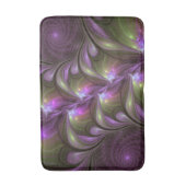 Tapis De Bain Violet Abstrait violet violet kaki fractal (Devant (Vertical))
