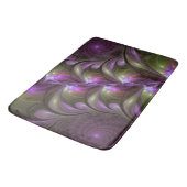Tapis De Bain Violet Abstrait violet violet kaki fractal (Angle)
